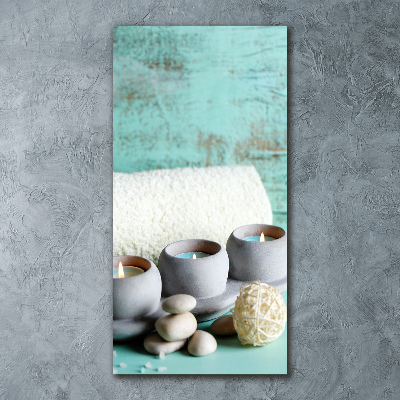 Cuadro de metacrilato vertical Velas