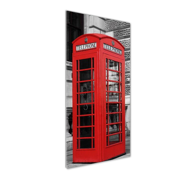 Cuadro de metacrilato vertical Teléfono público