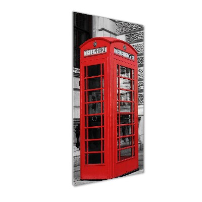 Cuadro de metacrilato vertical Teléfono público