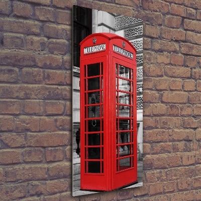 Cuadro de metacrilato vertical Teléfono público