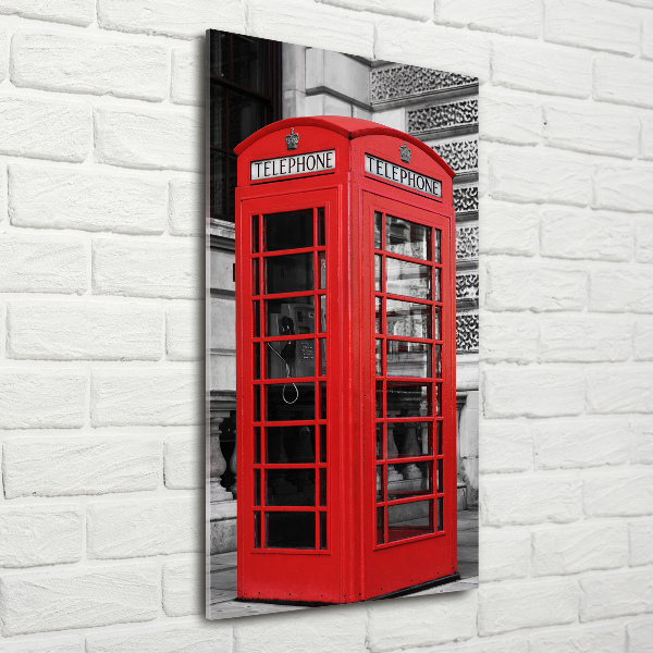 Cuadro de metacrilato vertical Teléfono público