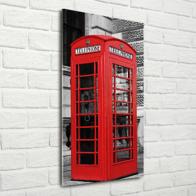 Cuadro de metacrilato vertical Teléfono público