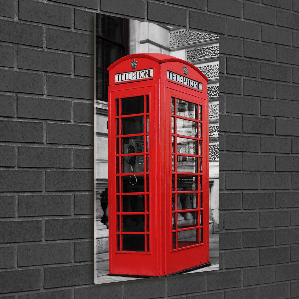 Cuadro de metacrilato vertical Teléfono público