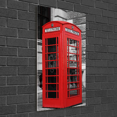 Cuadro de metacrilato vertical Teléfono público