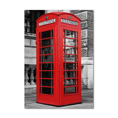 Cuadro de metacrilato vertical Teléfono público