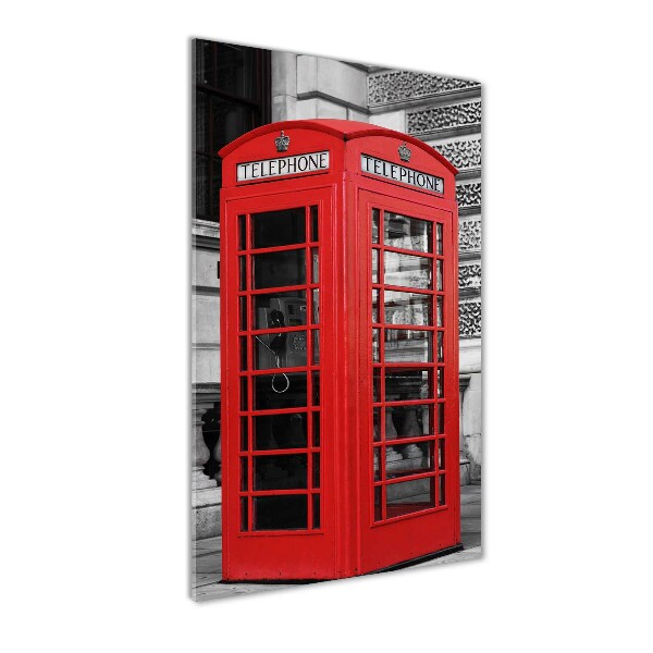 Cuadro de metacrilato vertical Teléfono público