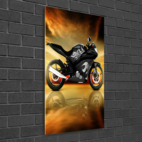 Cuadro de metacrilato vertical Moto