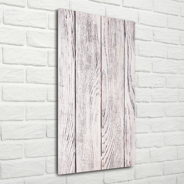 Cuadro decorativo en acrílico brillante vertical pared de madera