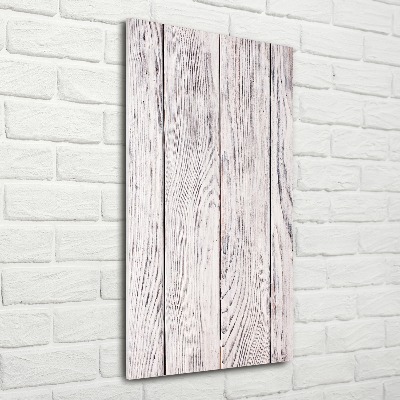 Cuadro decorativo en acrílico brillante vertical pared de madera