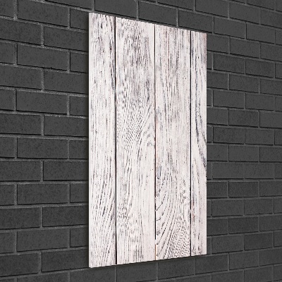 Cuadro decorativo en acrílico brillante vertical pared de madera