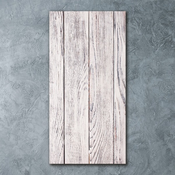 Cuadro decorativo en acrílico brillante vertical pared de madera