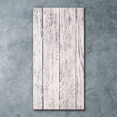 Cuadro decorativo en acrílico brillante vertical pared de madera