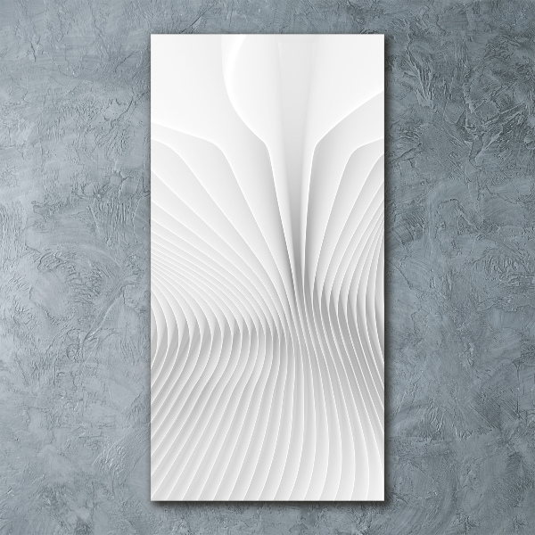 Cuadro decorativo en acrílico brillante vertical Líneas abstractas