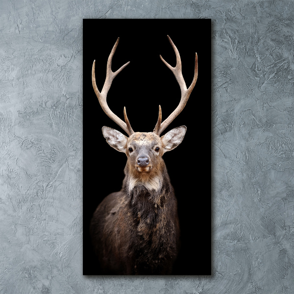 Cuadro decorativo en acrílico brillante vertical Ciervo