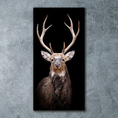 Cuadro decorativo en acrílico brillante vertical Ciervo