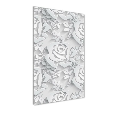 Cuadro de metacrilato vertical Rosas