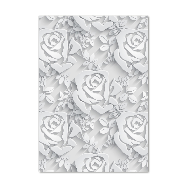 Cuadro de metacrilato vertical Rosas