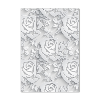Cuadro de metacrilato vertical Rosas