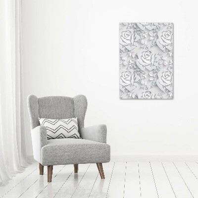 Cuadro de metacrilato vertical Rosas