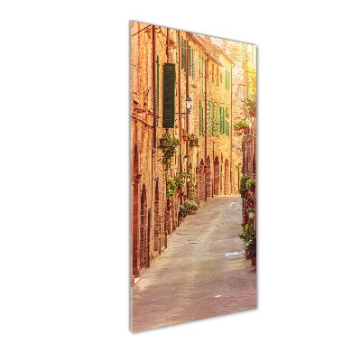 Cuadro de metacrilato vertical calles italianas