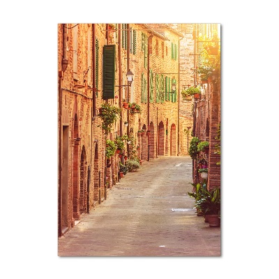 Cuadro de metacrilato vertical calles italianas