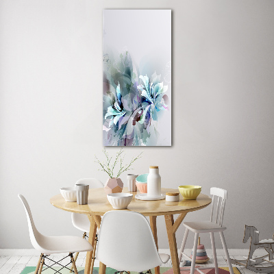 Obraz zdjęcie szkło akryl pionowy Abstrakcyjne kwiaty