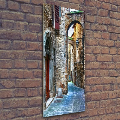 Impresión en metacrilato de alta calidad vertical calles italianas