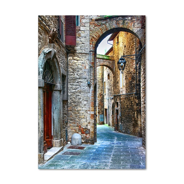 Impresión en metacrilato de alta calidad vertical calles italianas