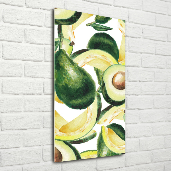 Cuadro de metacrilato moderno efecto cristal vertical Palta