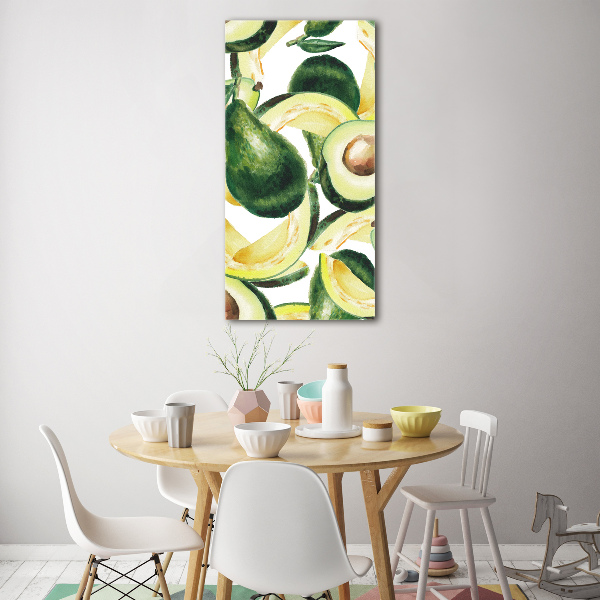 Cuadro de metacrilato moderno efecto cristal vertical Palta