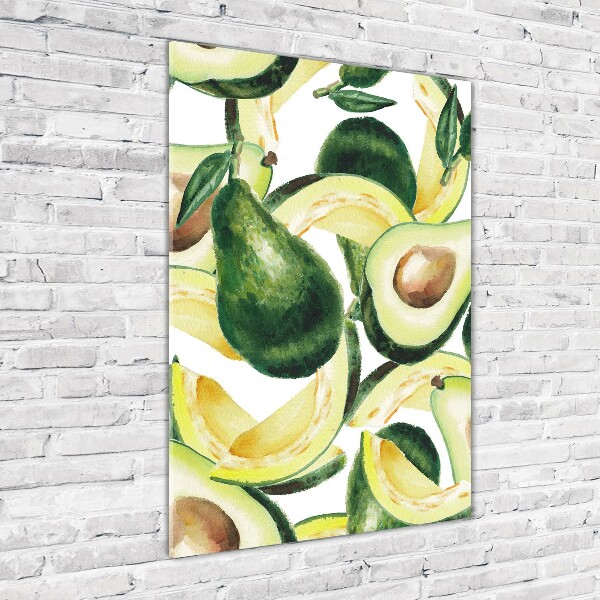Cuadro de metacrilato moderno efecto cristal vertical Palta