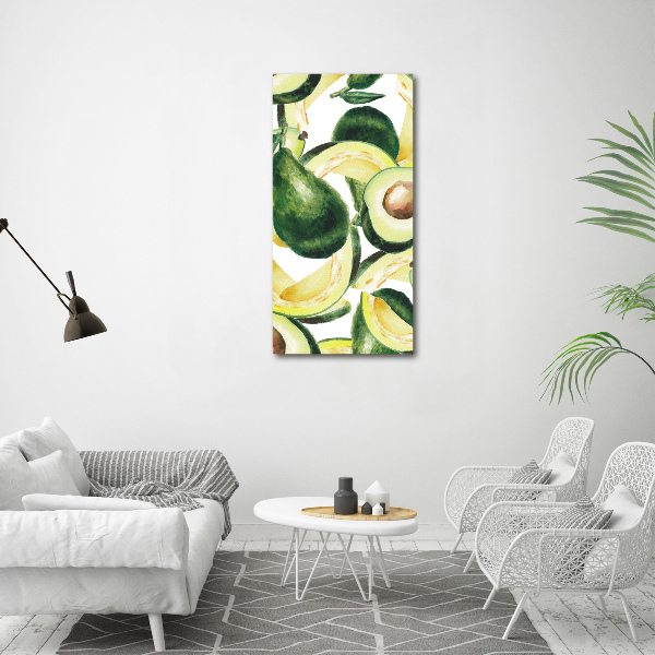 Cuadro de metacrilato moderno efecto cristal vertical Palta