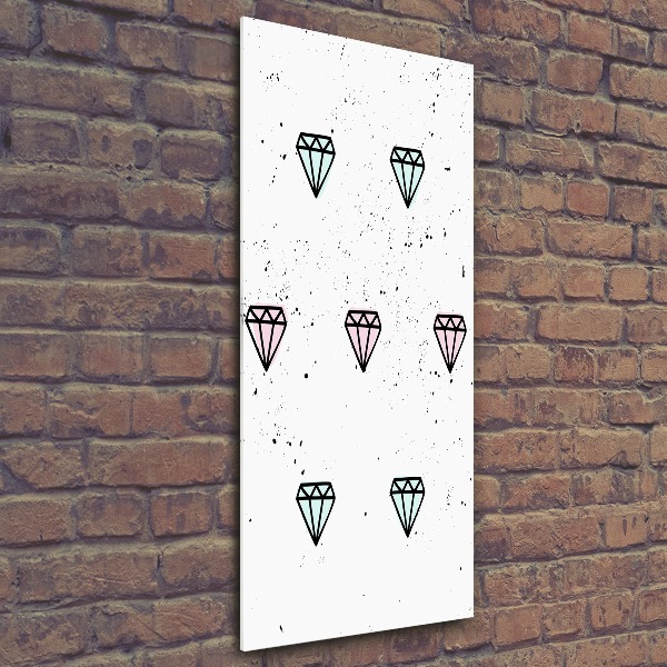 Impresión en metacrilato de alta calidad vertical Diamantes