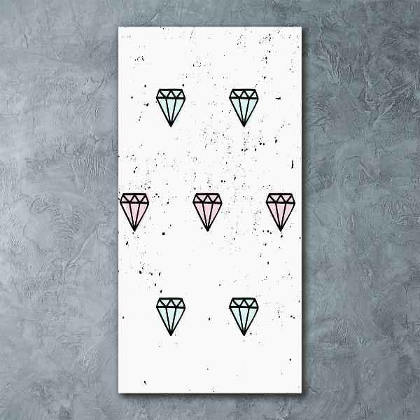 Impresión en metacrilato de alta calidad vertical Diamantes