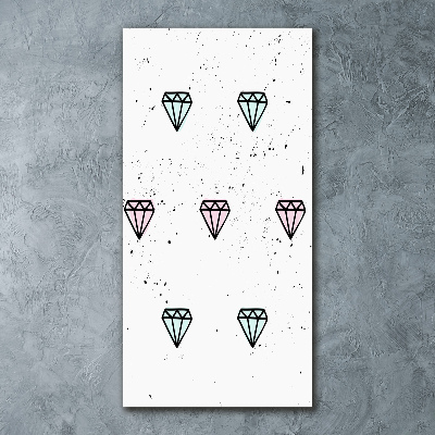 Impresión en metacrilato de alta calidad vertical Diamantes