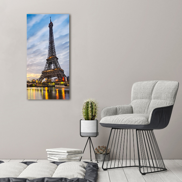 Cuadro de metacrilato vertical Torre Eiffel de París