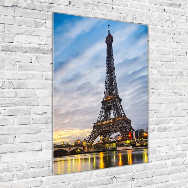 Cuadro de metacrilato vertical Torre Eiffel de París