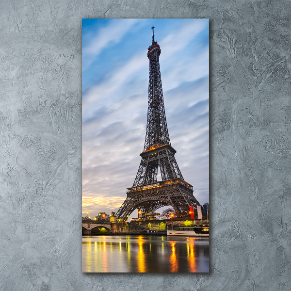 Cuadro de metacrilato vertical Torre Eiffel de París