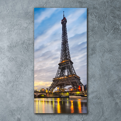 Cuadro de metacrilato vertical Torre Eiffel de París