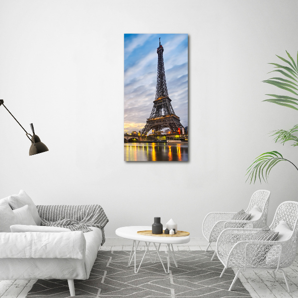 Cuadro de metacrilato vertical Torre Eiffel de París