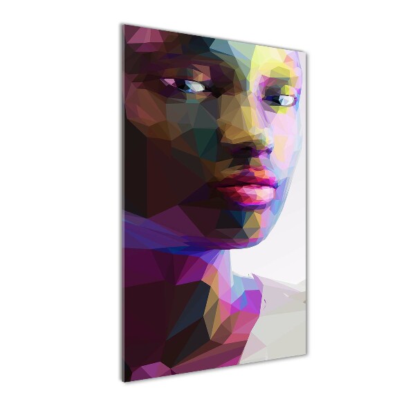 Cuadro decorativo en acrílico brillante vertical Mujer abstracta