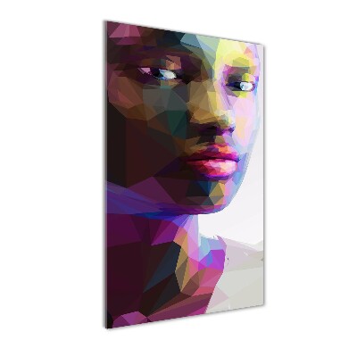 Cuadro decorativo en acrílico brillante vertical Mujer abstracta