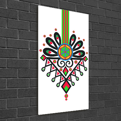 Obraz zdjęcie szkło akryl pionowy Polski wzór ludowy