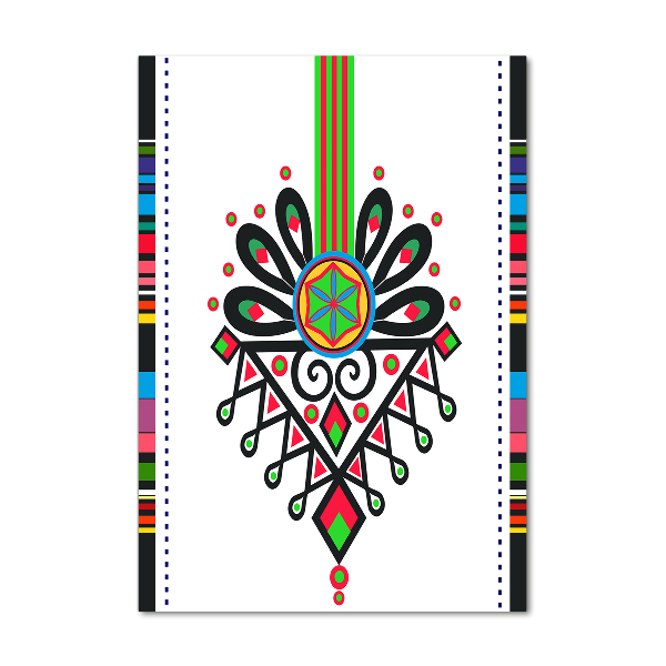 Obraz zdjęcie szkło akryl pionowy Polski wzór ludowy