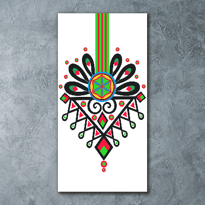 Obraz zdjęcie szkło akryl pionowy Polski wzór ludowy