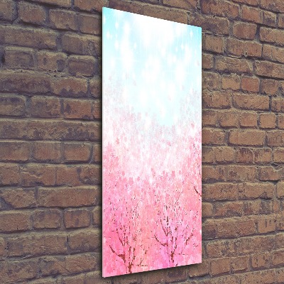 Impresión en metacrilato de alta calidad vertical flores de cerezo