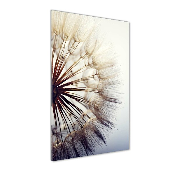 Cuadro decorativo en acrílico brillante vertical Diente de león