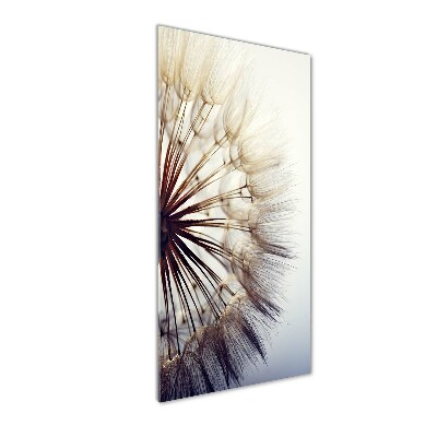 Cuadro decorativo en acrílico brillante vertical Diente de león