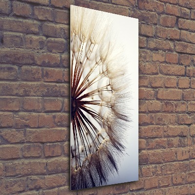 Cuadro decorativo en acrílico brillante vertical Diente de león