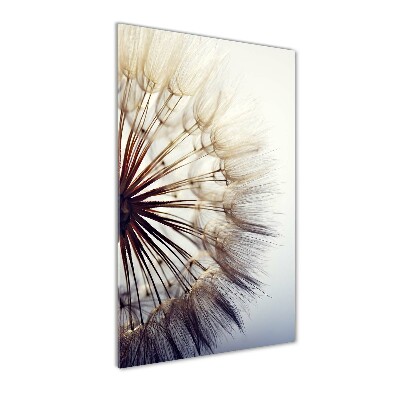 Cuadro decorativo en acrílico brillante vertical Diente de león